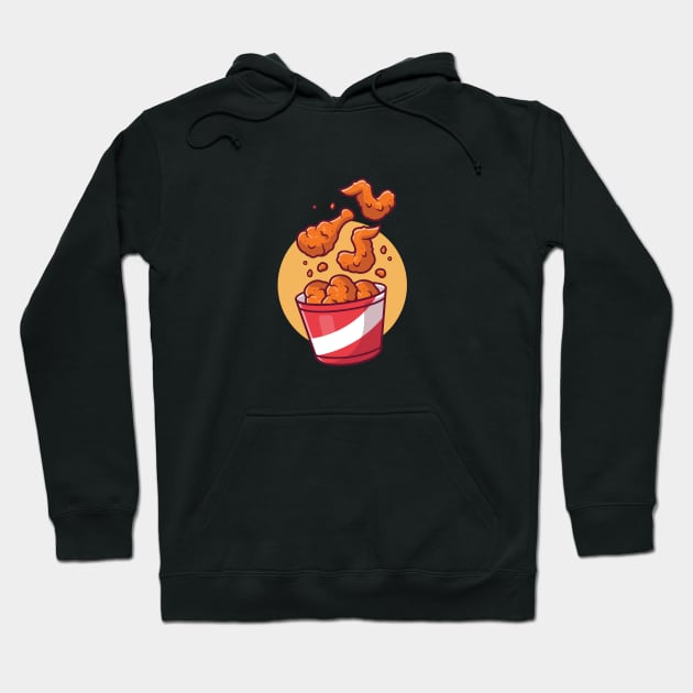 Bucket of Fried Chicken | Urban Finery Hoodie by uppermosteN